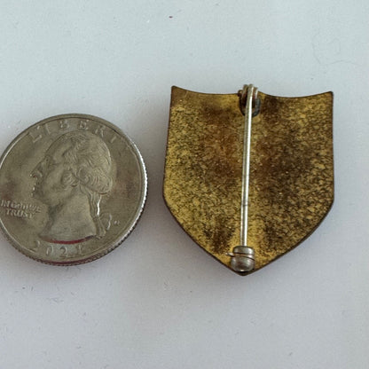 Vtg US Army 12th Infantry Regiment Unit Crest DI DUI Insignia Pin Green Sword