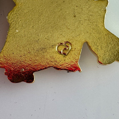 Vintage 1991 NIOSA San Antonio Texas Flag Pin Charm Fiesta
