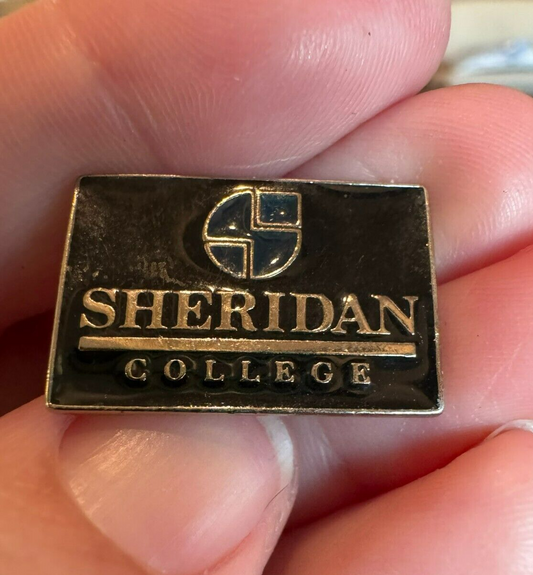 Vintage Sheridan College Enamel Lapel Pin