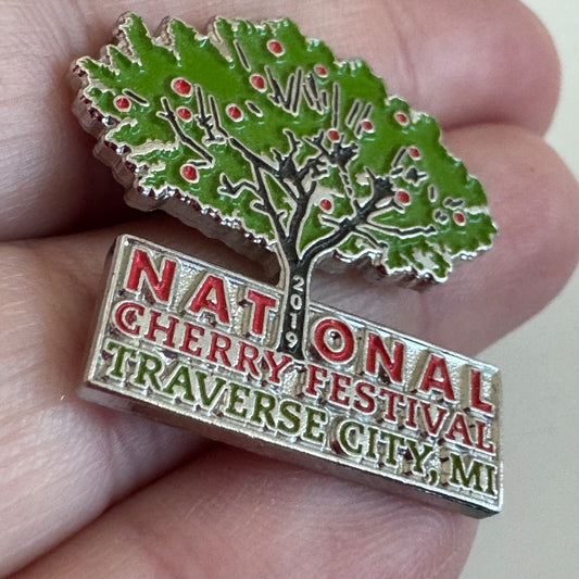 2019 National Cherry Festival Travers City Michigan Lapel Pin 
