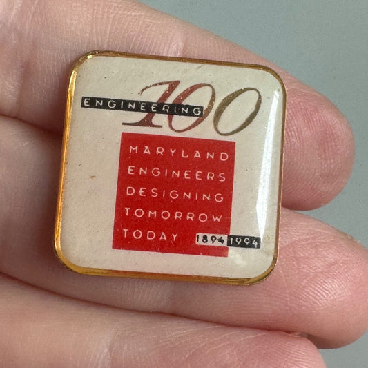 University of Maryland Engineers Pin 100th Anniversary 1994 Engineering