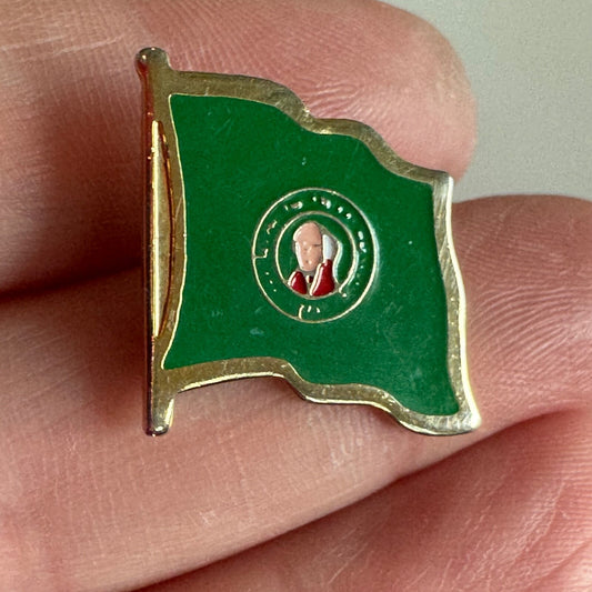 Washington State Flag Enamel Pin with George Washington Seal