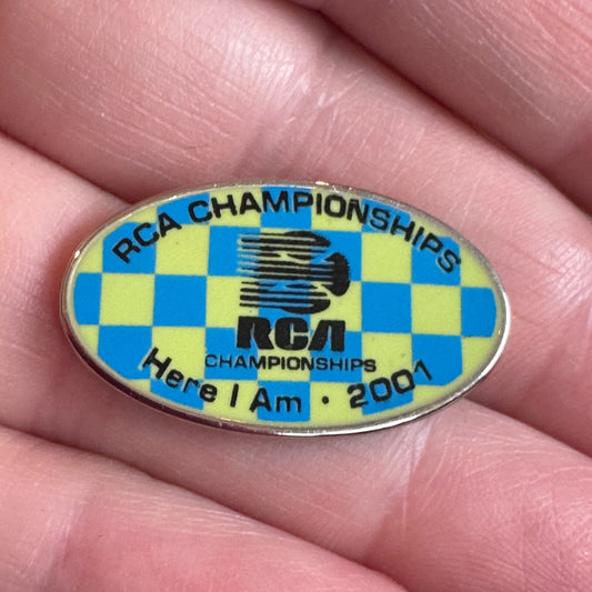 2001 RCA Championships Tennis Here I Am Lapel Pin