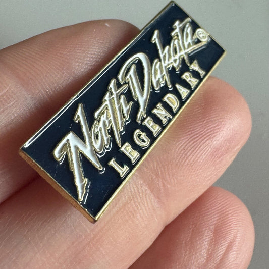 North Dakota Legendary Logo Pin – Vintage Tourism Promotional Badge