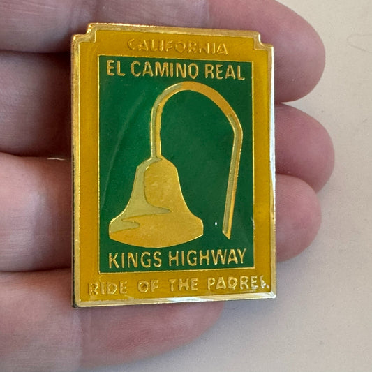 El Camino Real Kings Highway - California Ride of the Padres Lapel Pin Bell