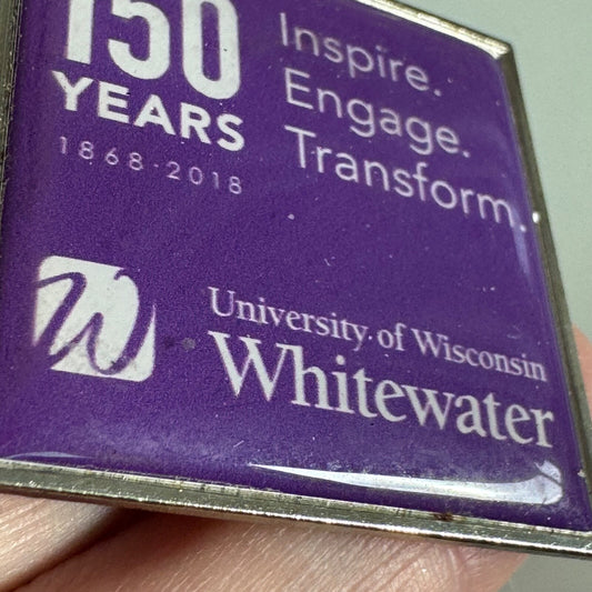 University of Wisconsin Whitewater 150th Anniversary Lapel Pin