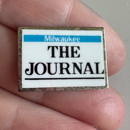 Vintage Milwaukee The Journal Lapel Pin Newspaper RARE