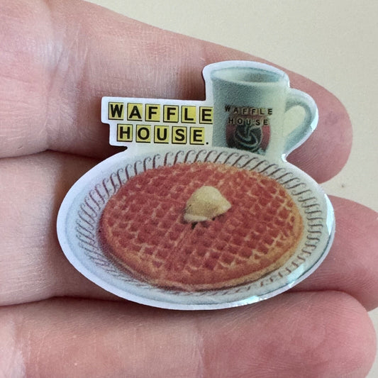 Waffle House New Old Stock Lapel Pin Waffle Coffee Photo Realist