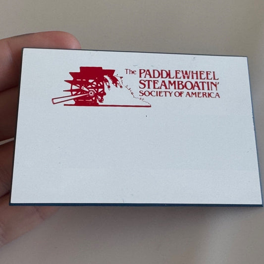 Vintage The Paddlewheel Steamboatin' Society of America Name Tag Pin