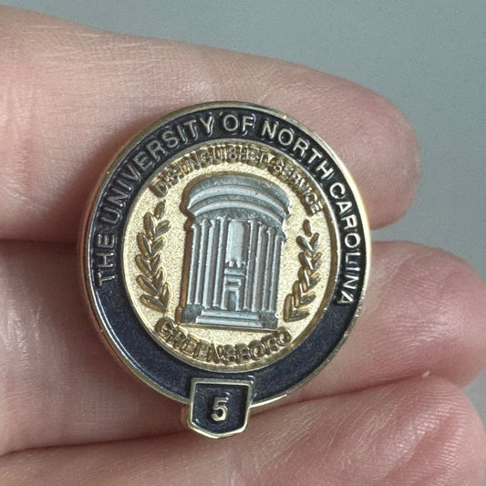 University of North Carolina Greensboro Spartans 5 Years Service Pin