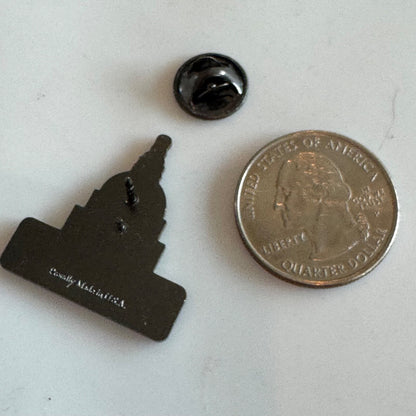 U.S. Capitol Washington DC White Dome Enamel Collector Pin