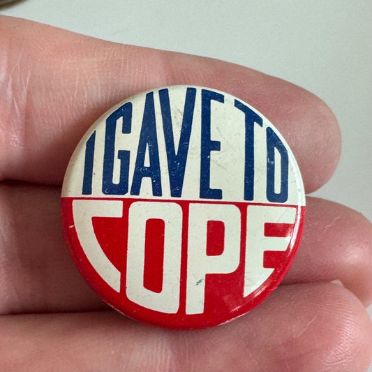 Vintage I Gave to COPE Union Lapel Pin IBEW Electrical Workers