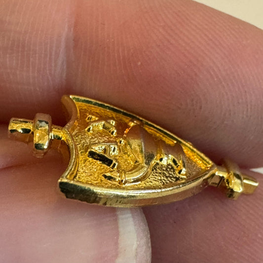 Alpha Chi Honor Society Honorary Gold Tone Lapel Pin