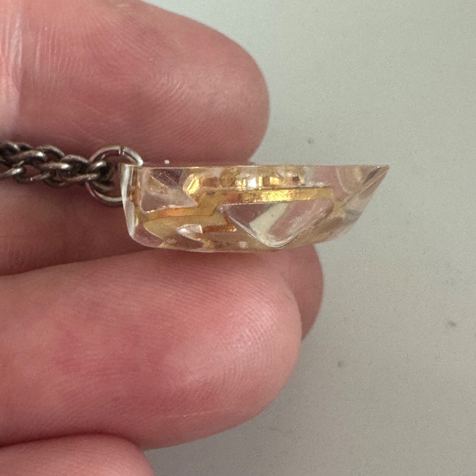 Vintage Loyal Order of Moose Lucite Tie Clip Dangle P.A.P. 