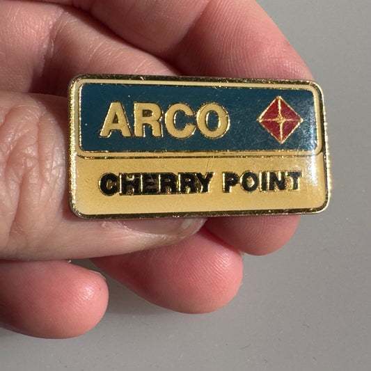 Vintage ARCO Cherry Point Refinery Lapel Pin Atlantic Richfield BP