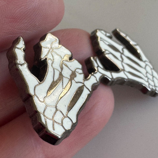 Pinsanity Skeleton Pinky Swear Lapel Pin