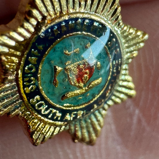 Vintage South Africa Police Lapel Badge Pin Tie Tack Small
