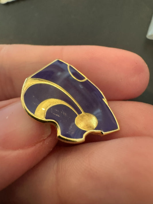 Kansas State University Wildcat Logo Pin Powercat