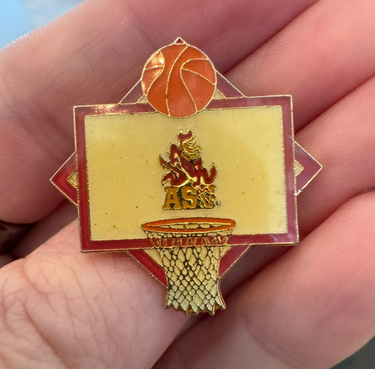 Arizona State University Sun Devils Basketball Hoop Lapel Pin ASU 1993