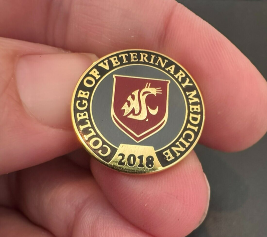 Washington State College of Veterinary Medicine 2018 Lapel Pin Cougars