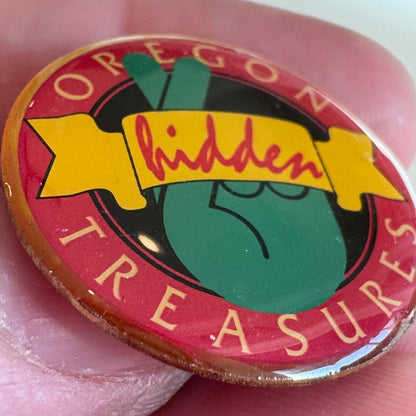 Vintage Oregon Hidden Treasures Lapel Pin