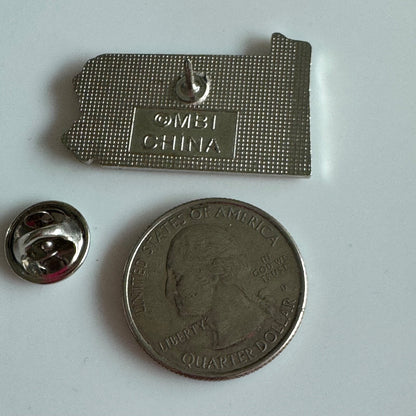Pennsylvania State Pin – Liberty Bell and Constitution Design