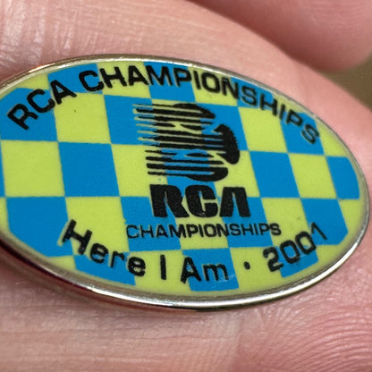 2001 RCA Championships Tennis Here I Am Lapel Pin