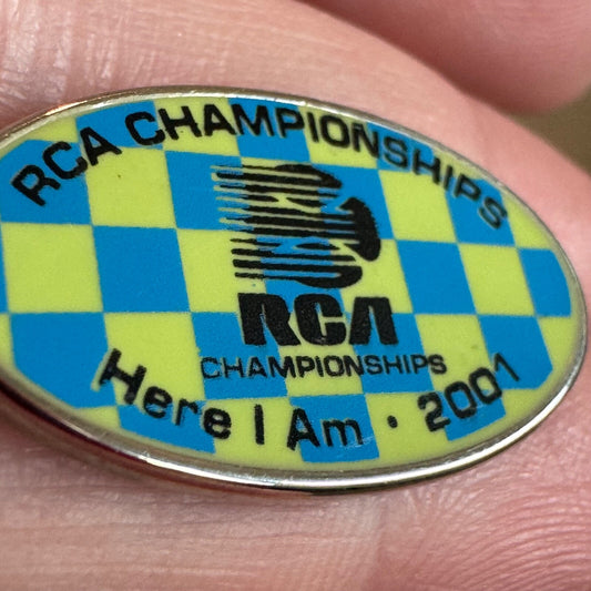 2001 RCA Championships Tennis Here I Am Lapel Pin