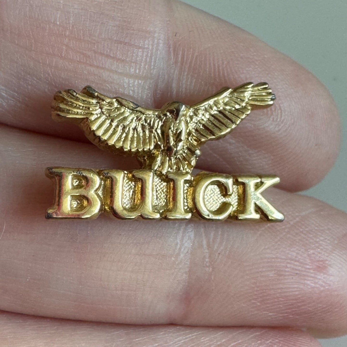 Vintage Gold Tone Buick Logo Lapel Pin Tie Tack