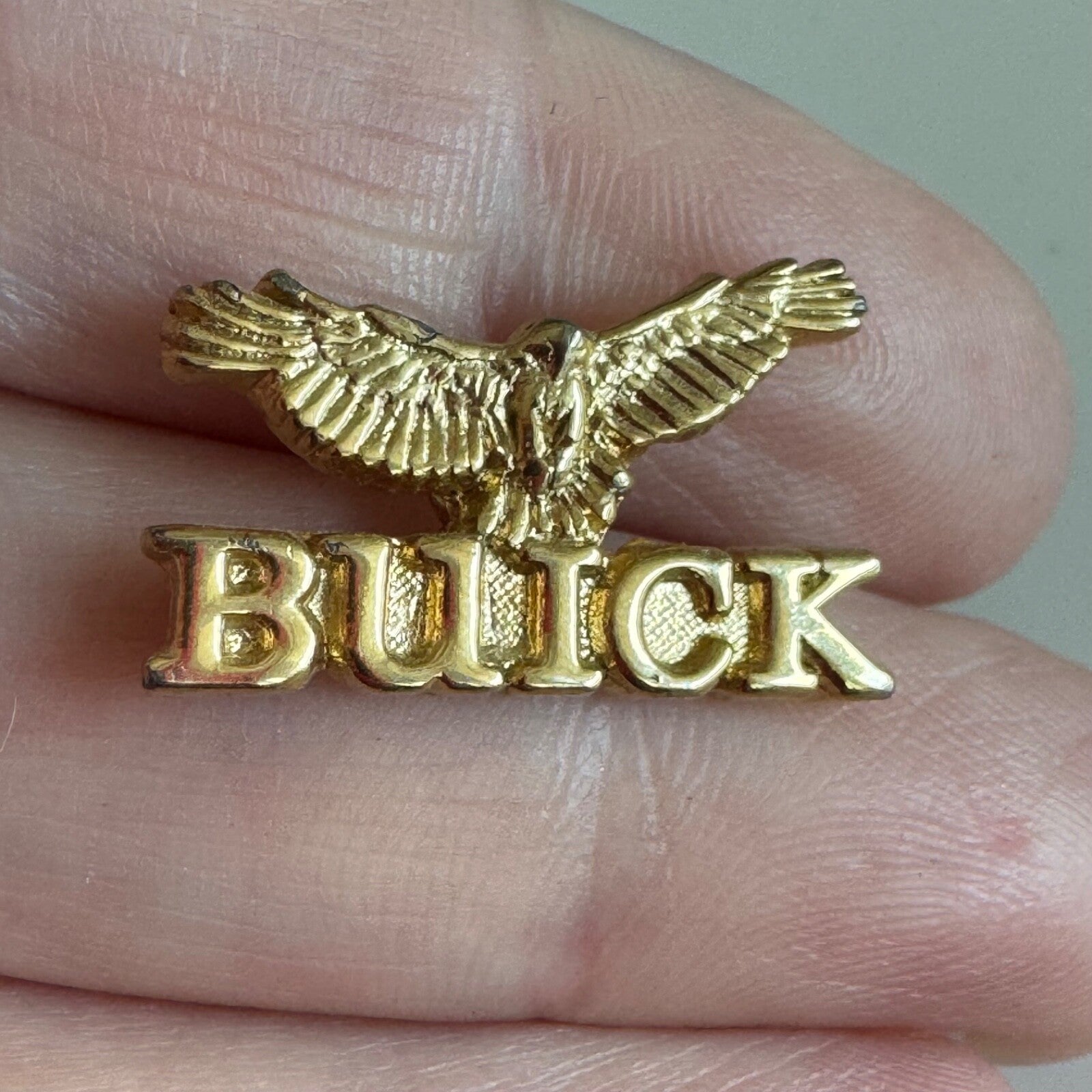 Vintage Gold Tone Buick Logo Lapel Pin Tie Tack