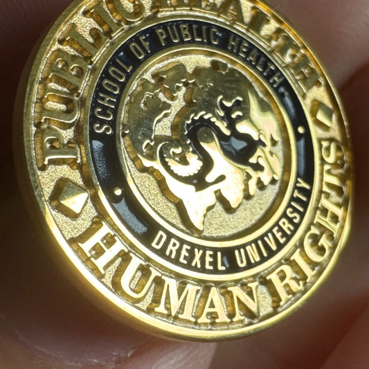 Drexel University School of Public Health Human Rights Tie Tack Pin Dragons