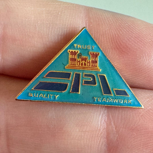 Vintage Army Corps of Engineers St Paul District ? Lapel Pin SPL