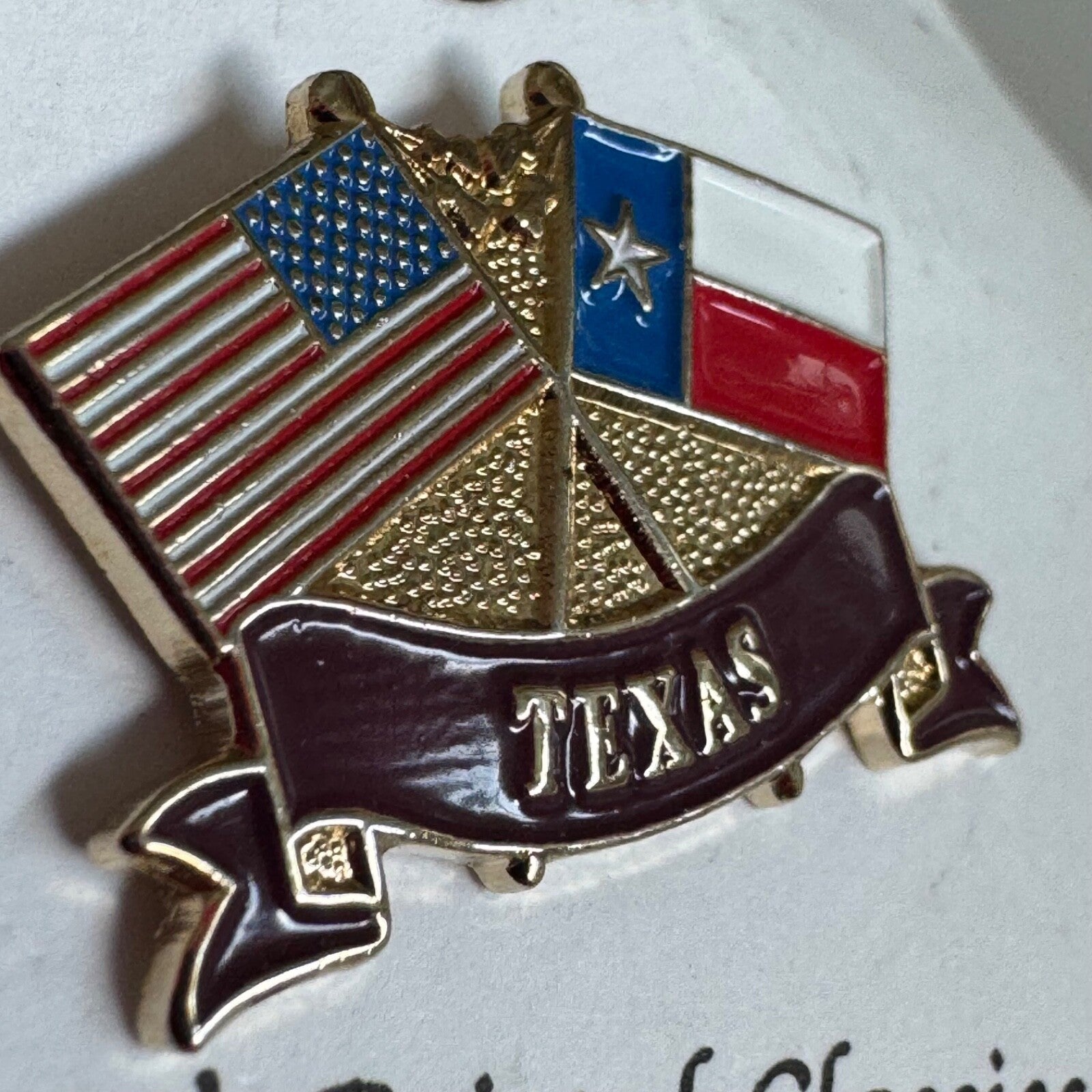 Texas and USA Flags Collector’s Edition Lapel Pin – Bristol, TN