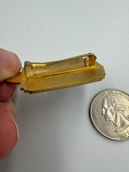 Antique GRENOBLE France Tourist Souvenir Lapel Pin