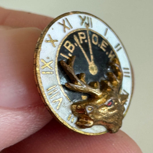 Vintage I.B.P.O.E.W. Improved Benevolent Order of Elks Lapel Pin IBPOEW