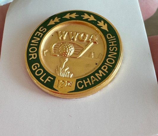Vtg Women's Western Golf Association WWGA Senior Golf Championship 12th Pin