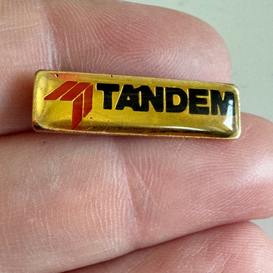 Vintage Tandem Computers Logo Lapel Pin 