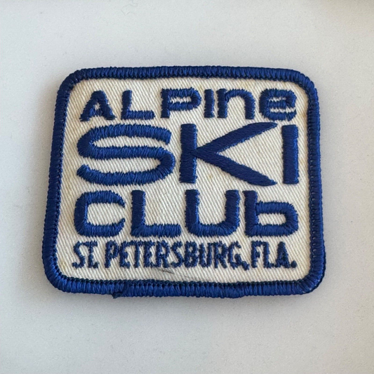 Vintage Alpine Ski Club St Petersburg Florida Patch Fla. St. Skiing