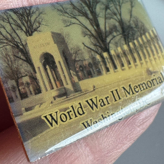 World War II Memorial Washington DC Pin National Landmark Souvenir Photo Realist