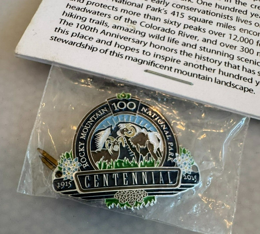 Rocky Mountain National Park Centennial Walking Stick Medallion