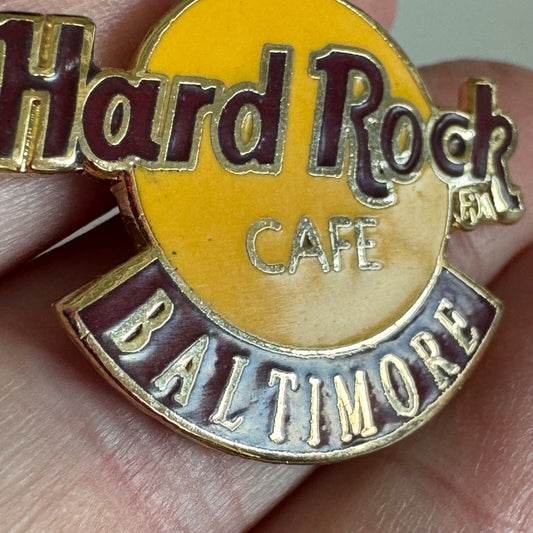 Vintage Hard Rock Cafe Baltimore Enamel Lapel Pin 