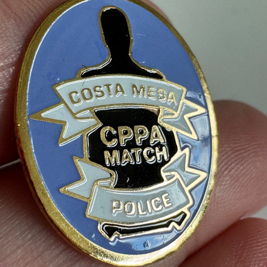 Vintage Costa Mesa CPPA Match Police Lapel Pin Pistol Association