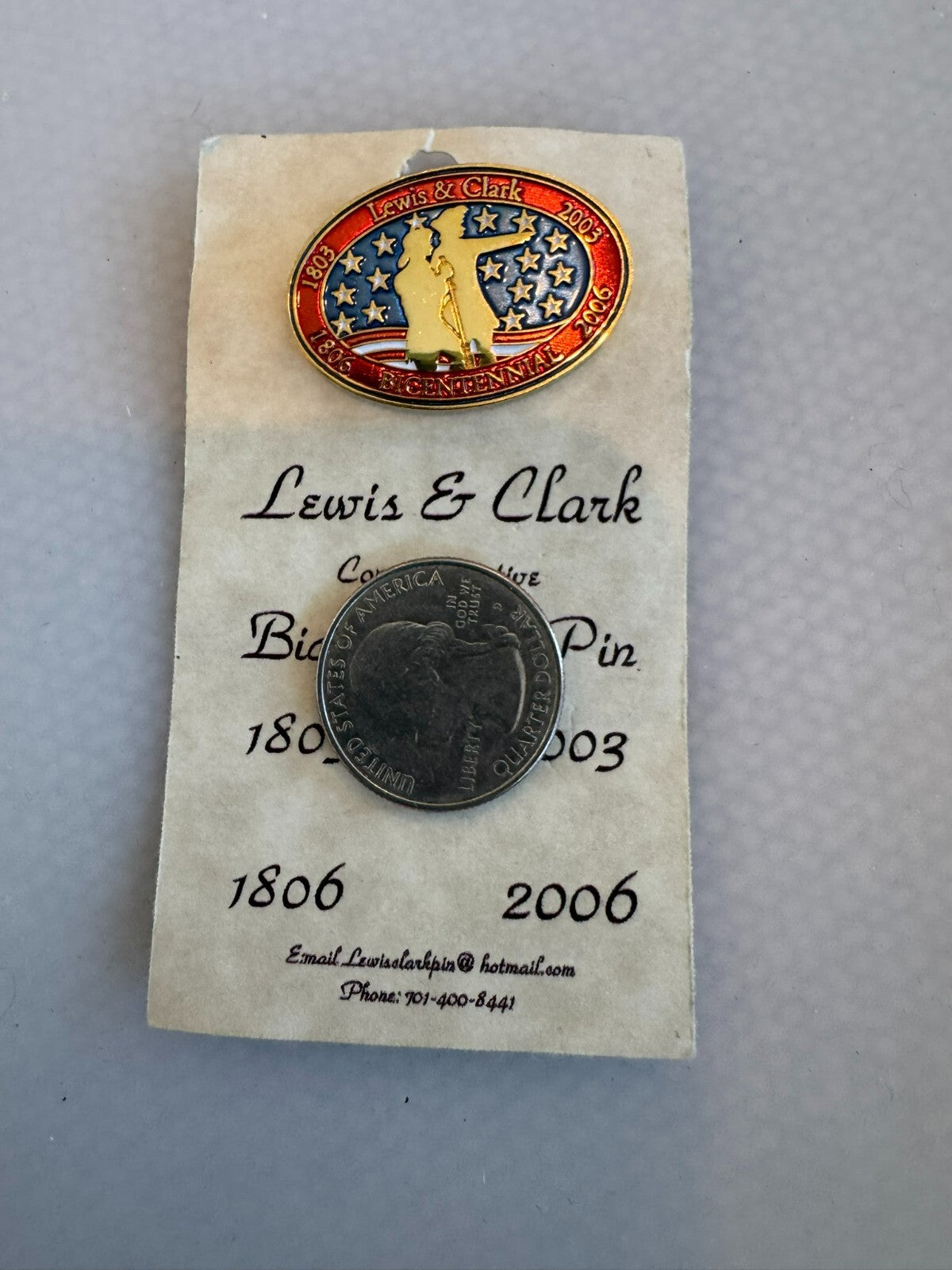 Lewis and Clark Bicentennial Souvenir Lapel Pin