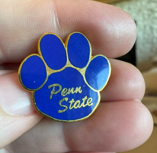 Penn State University Nittany Lion Paw Enamel Lapel Pin Pennsylvania