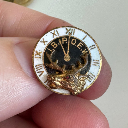 Vintage I.B.P.O.E.W. Improved Benevolent Order of Elks Lapel Pin IBPOEW