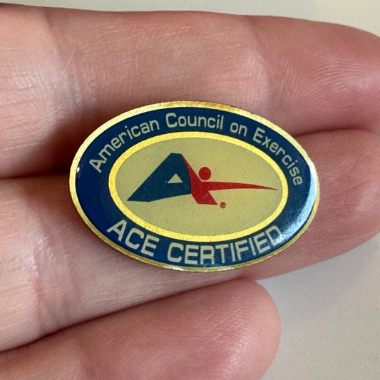 Vintage American Council on Exercise ACE Certified Lapel Pin