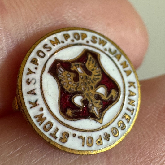 Vintage Polish Catholic Pin Saint John Cantius Lapel Pin 