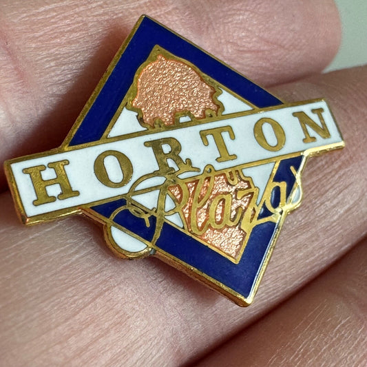 Horton Plaza Enamel Pin – Vintage Mall Logo Design San Diego California