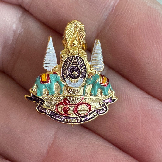 50th Anniversary Celebration Pin Reign of King Rama IX Thailand Tie Tack