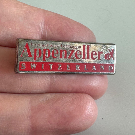 Vintage Appenzeller Fromage Kase Formaggio Switzerland Lapel Pin